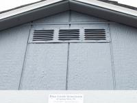  8x10 Economy Style Madison Peak Storage Shed End Vents